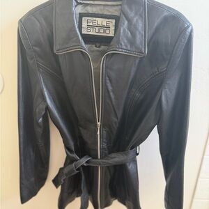 Pelle Studio Sleek Black Leather Jacket